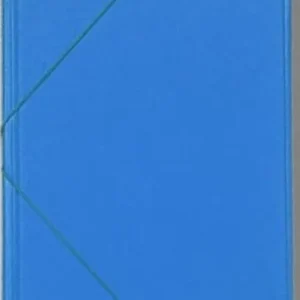 CARPETA 4º GOMAS SOLAPAS FORRADAS PVC AZUL CELESTE