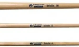Set 3 pinceles cerda plano mango largo art creation