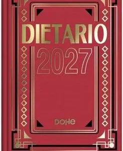 Dietario cuarto 2027 15x21cm color rojo
