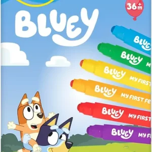 Estuche 6 rotuladores bluey my first felt pens colores surtidos