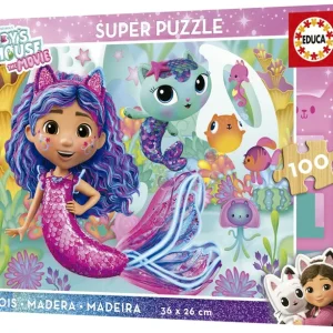 PUZZLE 100 PIEZAS MADERA GABBYS DOLLHOUSE