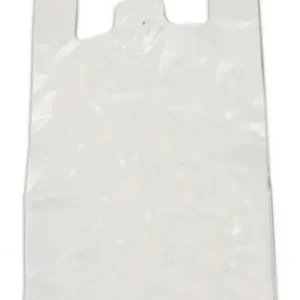 PAQ/70 BOLSA CAMISETA 35X50 BLANCAS RECICLADAS