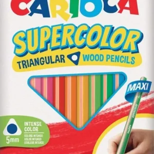 ESTUCHE 12 LAPICES DE COLORES MAXI TRIANGULAR SUPERCOLOR