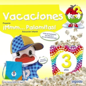 ¡Mmm... Palomitas! 3 años. Cuaderno de vacaciones Campuzano Valiente, María Dolores 2024