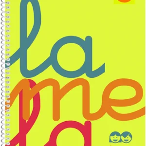 CUADERNO ESPIRAL 4º 80H 90G 4MM AMARILLO CUADROVIA PP.