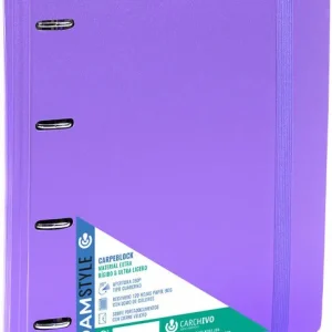 CARPEBLOCK FOAM STYLE LILA A4+ 4 ANILLAS 35MM CON RECAMBIO