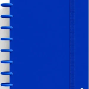 CUADERNO INGENIOX A5 80H CUADRICULA AZUL OSCURO