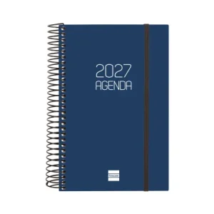 AGENDA ANUAL OPAQUE E5 1 DIA PAGINA 2027 AZUL