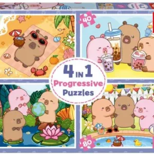 PUZZLE PROGRESIVO CAPYBARAS CAPYFUN 20 40 60 80 PIEZAS
