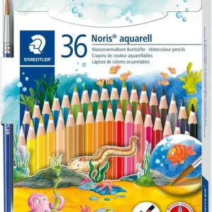 Estuche 36 lapices colores acuarelables + 1 pincel
