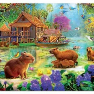 PUZZLE 500 PIEZAS PUEBLO DE CAPYBARA