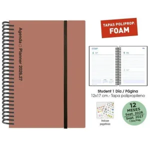 AGENDA ESCOLAR 26/27 STUDENT FOAM 12X17 DP SIENA