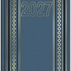 Dietario dos tercios 2027 14,5x31cm color azul