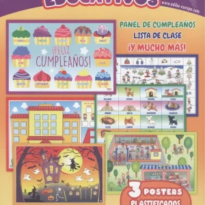 PACKS DE POSTERS EDUCATIVOS PANEL DE CUMPLEAÑOS EDIBA 2023
