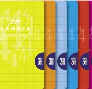 LIBRETA A5 50H 90G CUADROVIA 3MM COLORES SURTIDOS