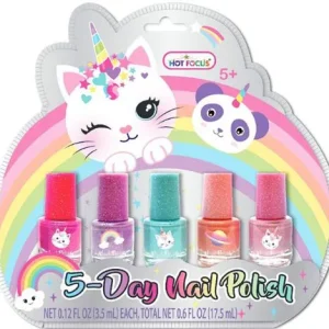 KIT DE ESMALTE DE UÑAS MULTICOLOR CATICORN HOT FOCUS