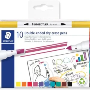 Estuche 10 rotuladores pizarra blanca 3010 colores surtidos