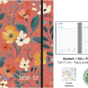 AGENDA ESCOLAR 26-27 STUDENT 12X17 DP CORAL