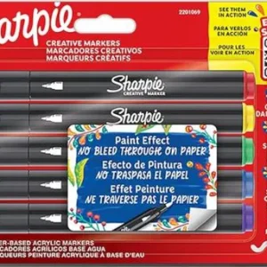 Estuche 5 rotuladores sharpie creative marker punta redonda colores surtidos