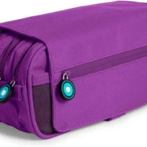 PORTATODO TRIPLE SOLAPA BITS &BOBS VIOLETA 23X10X10 CM