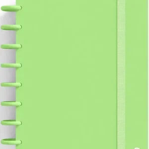 CUADERNO INGENIOX A5 80H CUADRICULA VERDE PASTEL