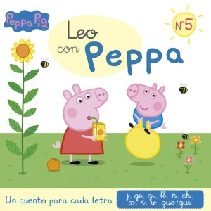 Un cuento para cada letra: j, ge, gi, ll, ñ, ch, x, k, w, güe-güi (Leo con Peppa Pig 5) Hasbro, 2021