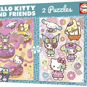 PUZZLE 2X500 PIEZAS HELLO KITTY &FRIENDS