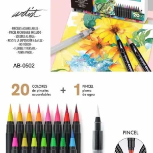ESTUCHE 20+1 DELUXE BRUSH ACUARELABLE PINCEL