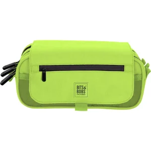 PORTATODO TRIPLE CON SOLAPA B&B FLUOR P VERD 22,5x12x14cm