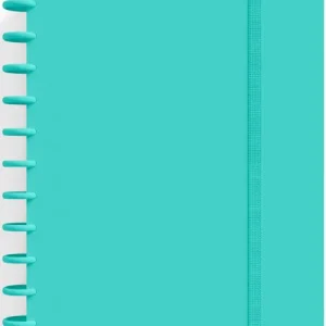 CUADERNO INGENIOX A4 80H CUADRICULA MENTA PASTEL