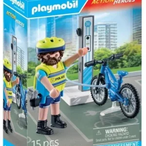 PATRULLA EN BICICLETA PLAYMOBIL