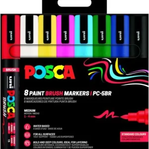 Estuche 8 colores posca pc5br/8c colores básicos surtidos