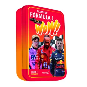 Pilotos de Fórmula 1 (WOW! Lata) (Libro+32 cartas) AA.VV. 2026