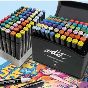 Estuche 60 rotuladores professional markers doble punta colores surtidos