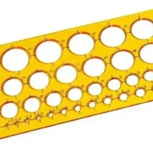 Bolsa plantilla de circulos 27x13cm plastico