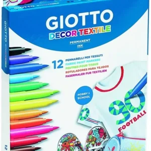 ESTUCHE 12 ROTULADORES DECOR TEXTILE GIOTTO