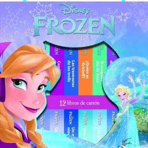 DISNEY FROZEN: ELSA, ANNA, OLAF, Y MAS! - MI PRIMERA BIBLIOTECA - 12 LIBROS DE CARTÓN - BLOQUE DE LIBROS - PI KIDS 2026