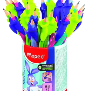 Bote 20 lapiz grafito hb con goma + adaptador kidy learn