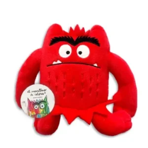 Pequeño peluche montruo de colores Rojo 15cm AA.VV. 2025