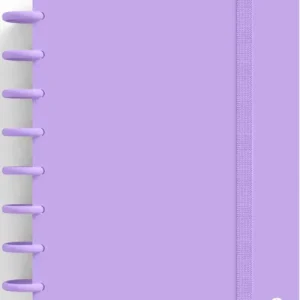 CUADERNO INGENIOX A5 80H CUADRICULA MALVA PASTEL