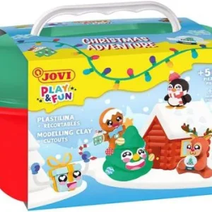 Cofre 24 barras plastilina 15g christmas adventure Play &fun