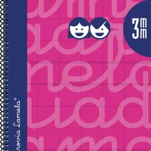 CUADERNO ESPIRAL 4º 80H 90G 3MM FUCSIA CUADROVIA EXTRADURA