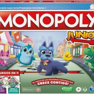 MONOPOLY JUNIOR 2 JUEGOS EN 1