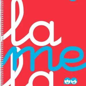 CUADERNO ESPIRAL Fº 80H 90G 4MM ROJO CUADROVIA PP.