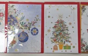 TARJETA DE NAVIDAD DISEÑO BLANCA NAVIDAD MODELOS SURTIDOS