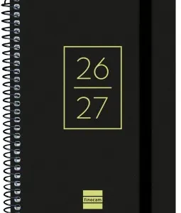 AGENDA ESCOLAR 26-27 8º DP SEC NEGRO ESPIRAL