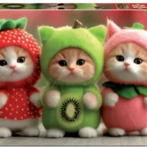 PUZZLE 200 PIEZAS GATITOS FRUTALES