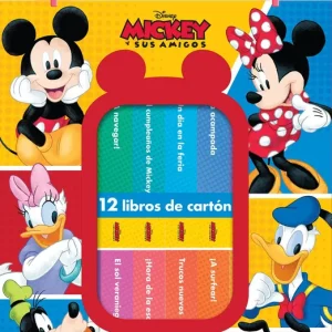 DISNEY: MICKEY Y SUS AMIGOS - LOS MEJORES AMIGOS - MI PRIMERA BIBLIOTECA - 12 LIBROS DE CARTON - PI KIDS Mickey Mouse 2026