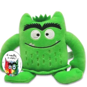 Pequeño peluche montruo de colores Verde 15cm VV.AA. 2025