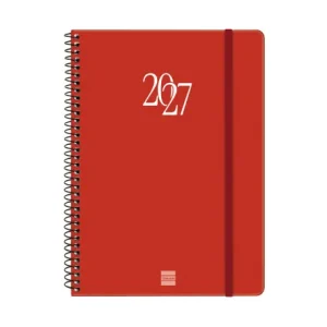 AGENDA ANUAL MY E10 SEMANA VISTA HORIZONTAL 2027 ROJO